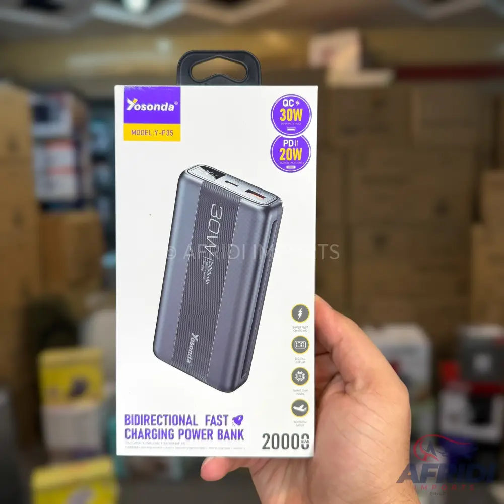 20,000mAH Power Bank P35 | QC 30W & PD 20W | 1 Year Warranty