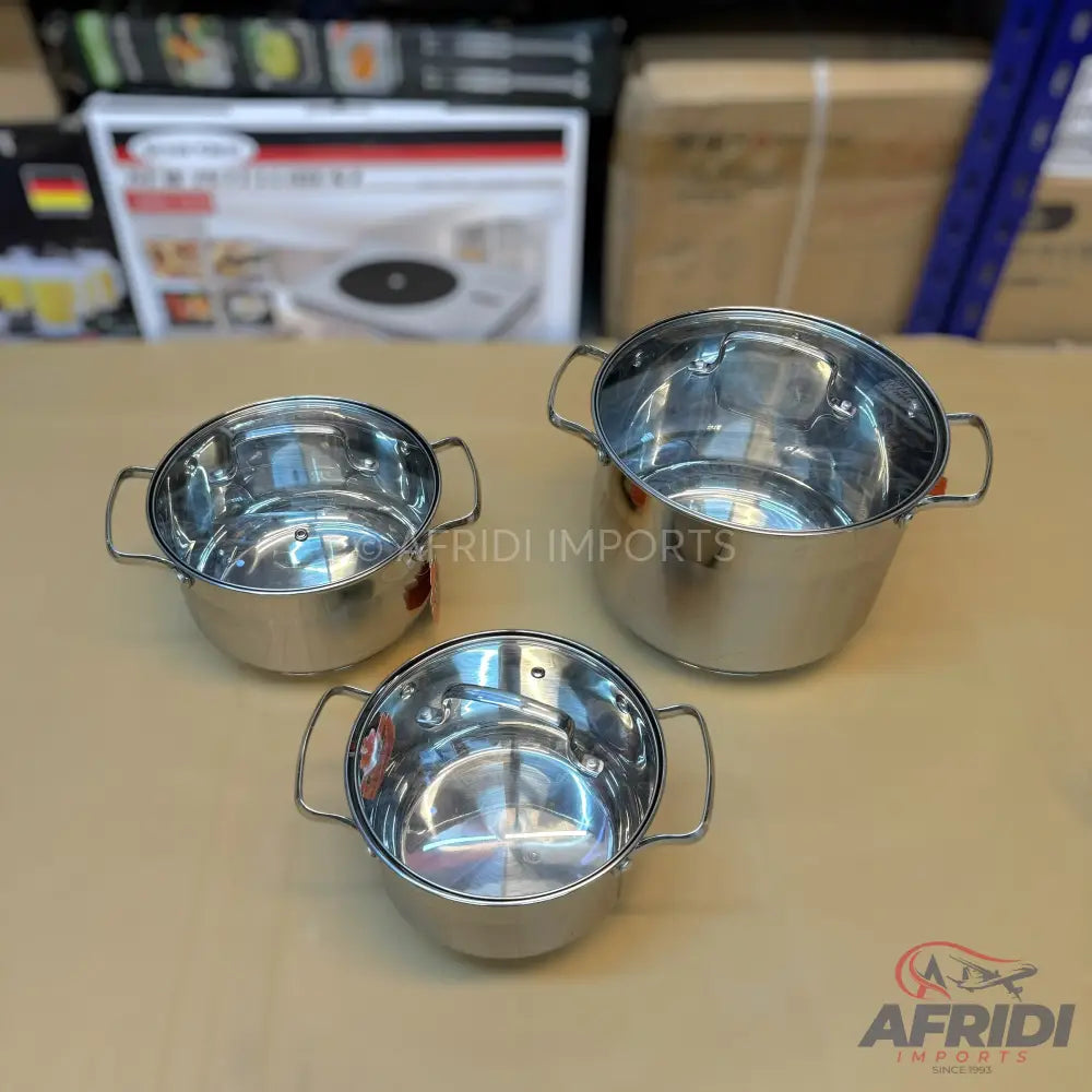 German Lot Imported Hoffner 12 Piece Cookware set with Kettle