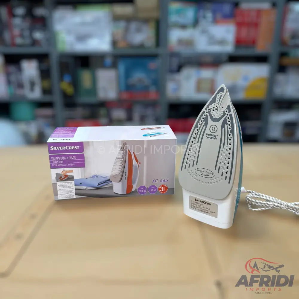 Silver Crest Iron with Ceramic Sole - Made for Germany - Lot Imported