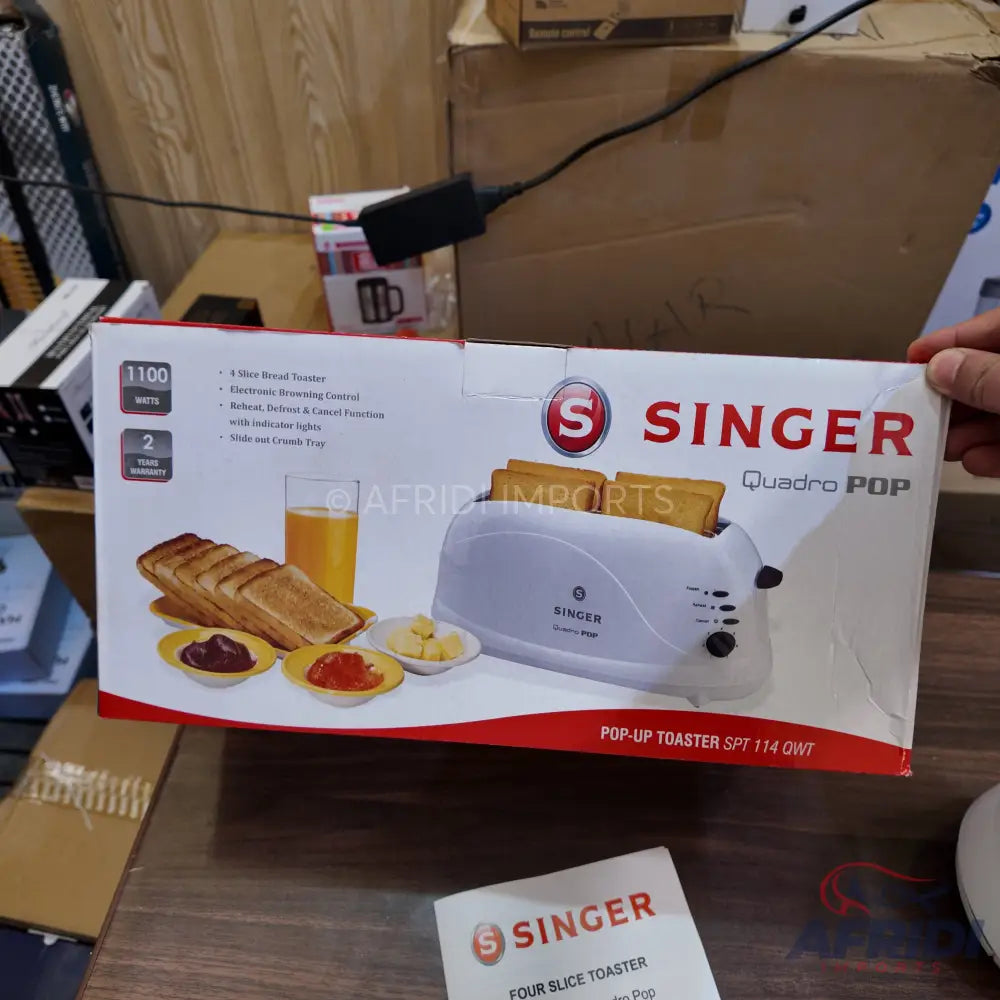 Singer 4 Slice Toaster - Lot Imported